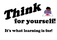 Think for yourself sample image